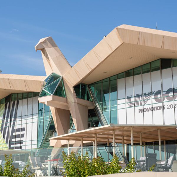 A-view-of-the-clubhouse-during-a-preview-ahead-of-LIV-Golf-Promotions-at-the-Abu-Dhabi-Golf-Club-on-Monday