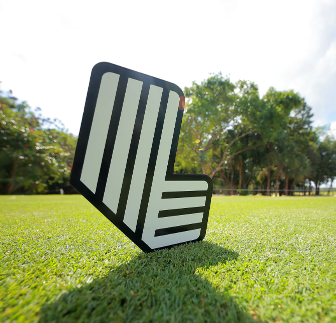 LIV Golf Logo on course