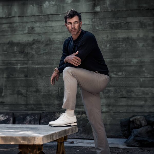 Adam Scott wearing the 2024 FJ x Buscemi Field golf shoe