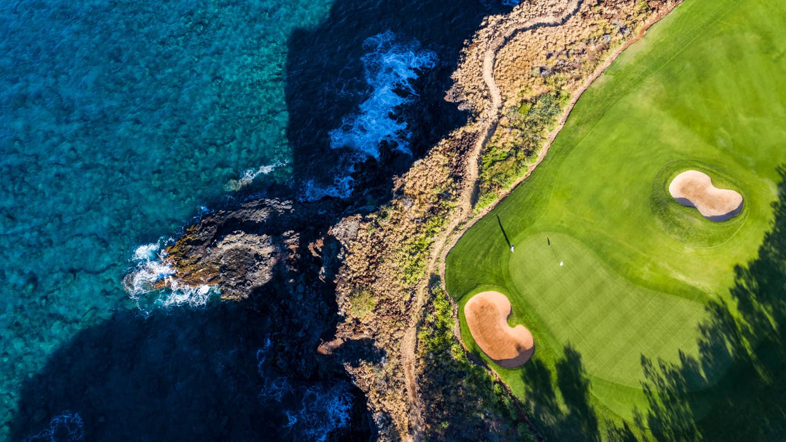 Aerial Shot of Four Seasons Resort Lanai Golf