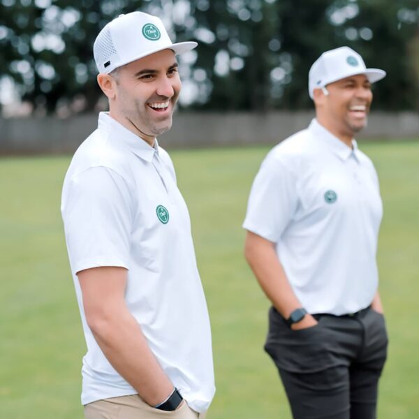 Golf Couple Wearing True Linkswear