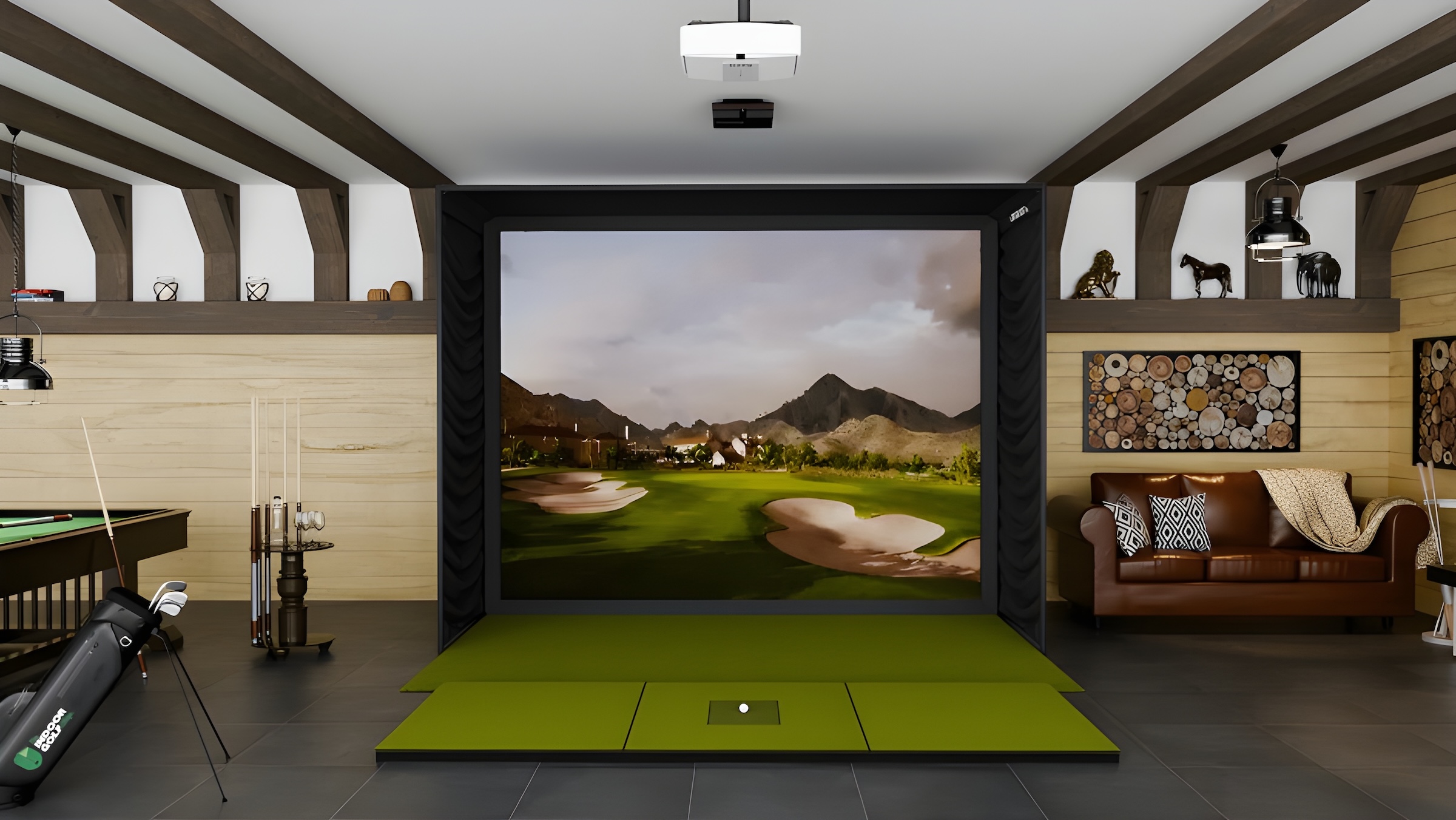 Indoor Golf Shop Trackman Simulator