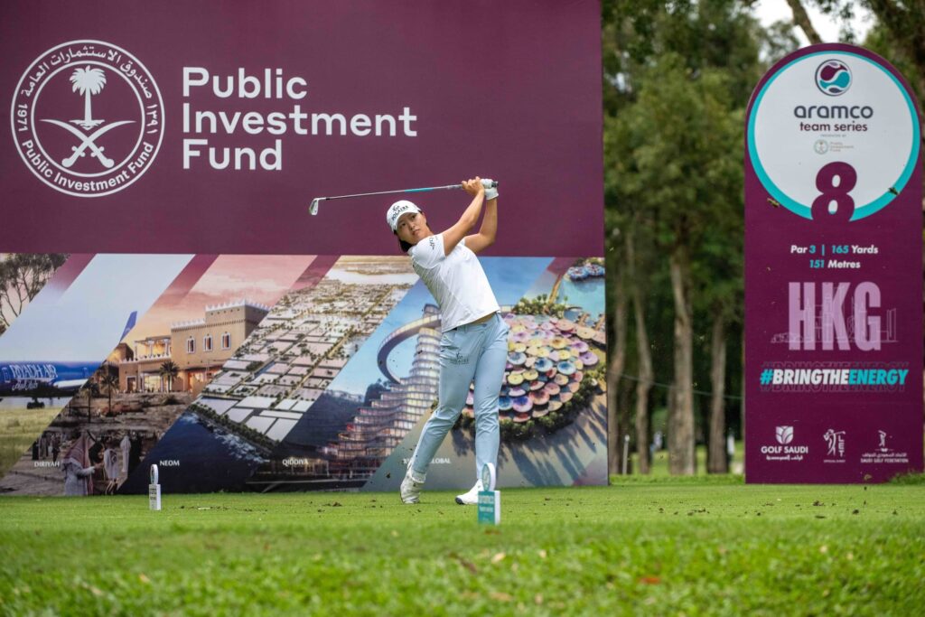 Jin Young Ko during Round 2 of the Aramco Team Series presented by PIF - Hong Kong