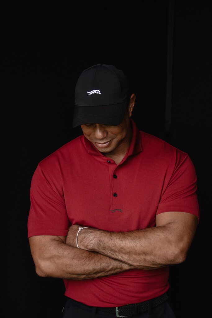 Tiger Woods wearing Sun Day Red Sweatshirt