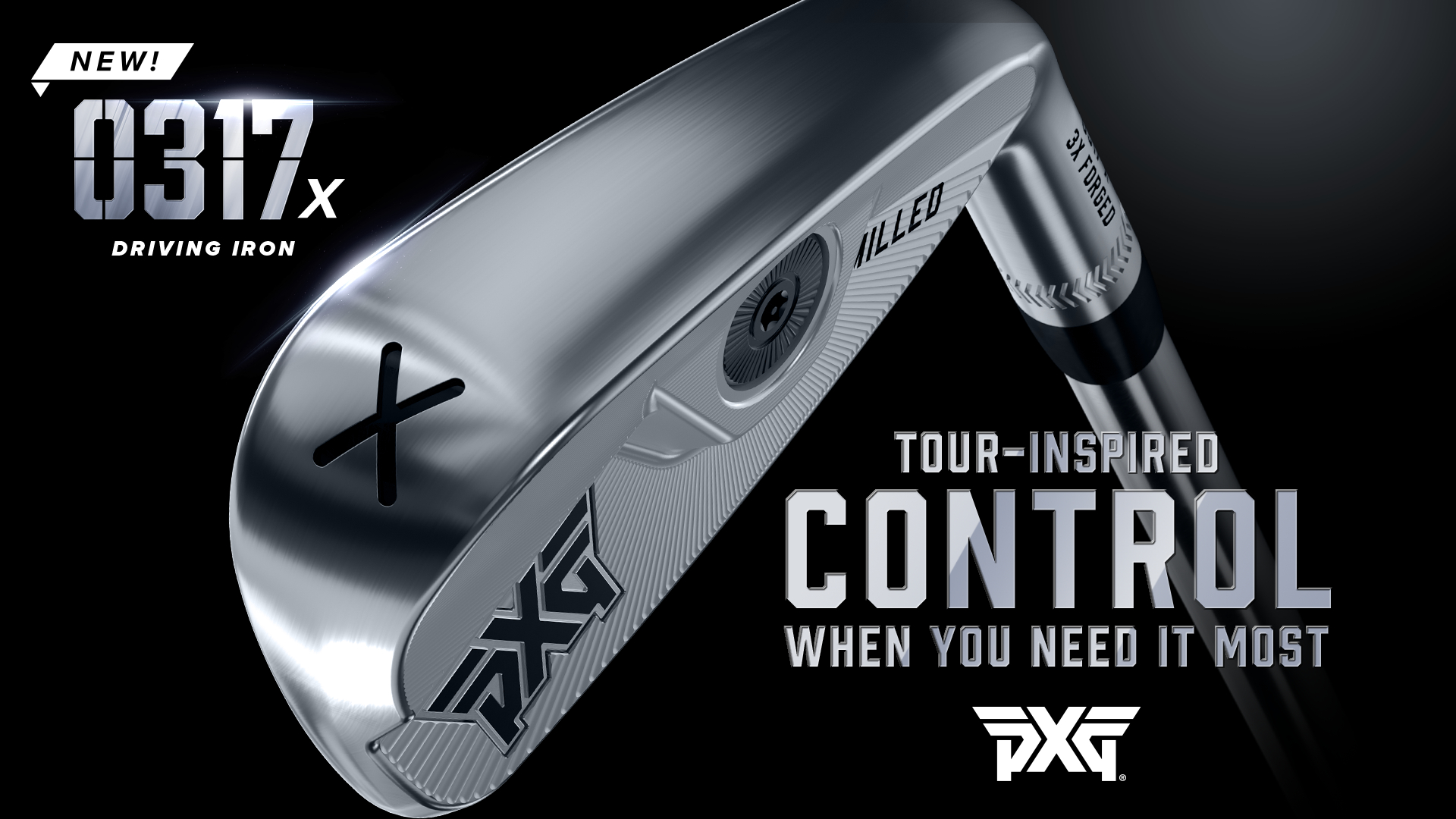 Triple forged and milled, the new PXG 0317 X Driving Iron is engineered with the elite player in mind.