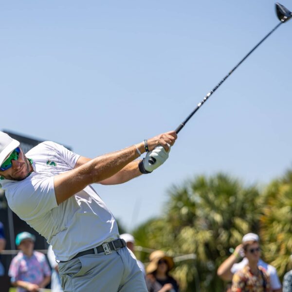 Dean Burmester of Stinger GC sits two shots back heading into Sunday at LIV Golf Miami.