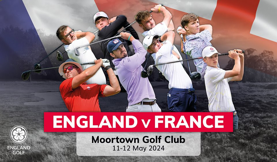 England v France Moortown Golf Club Poster