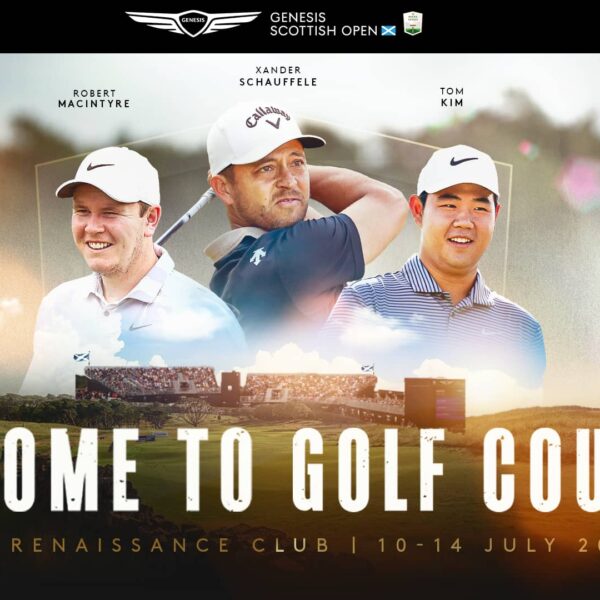 Robert MacIntyre, Xander Schauffele and Tom Kim DP World Tour Poster