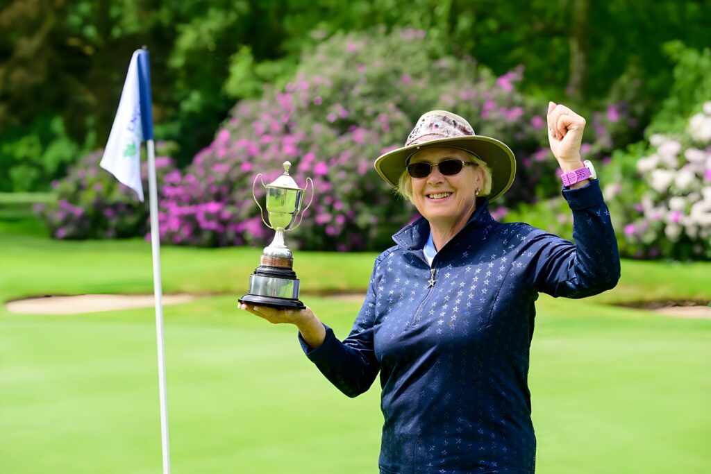 Sheree Dove-Wilde (Camberley Heath) won the Ann Howard Trophy (over 60s) f