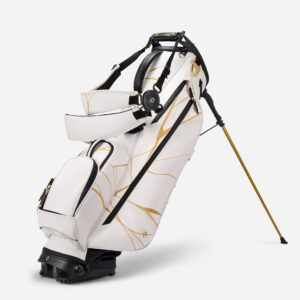 VESSEL VLS Lux White Kintsugi Golf Bag