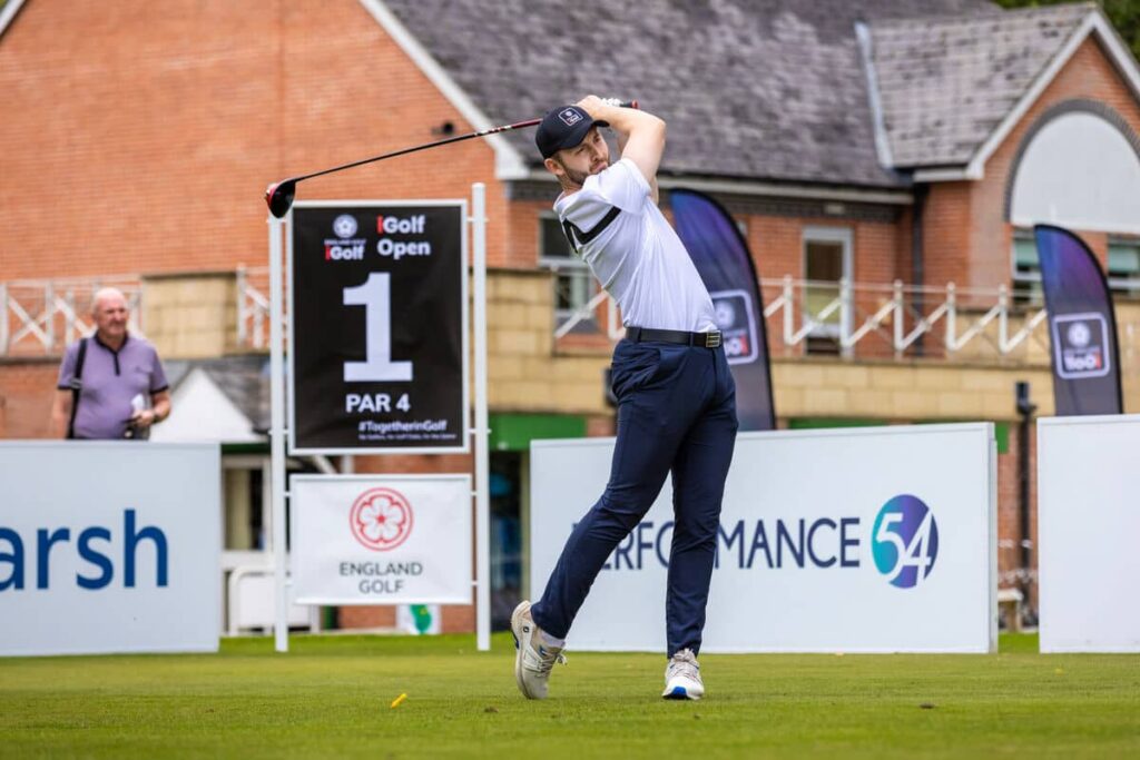 Golfer tees off for England iGolf Open