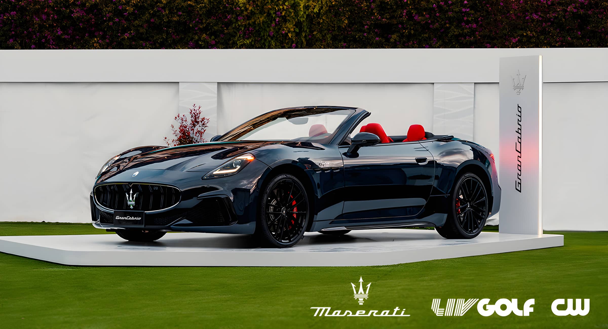 Maserati prize car on LIV Golf Event par 3