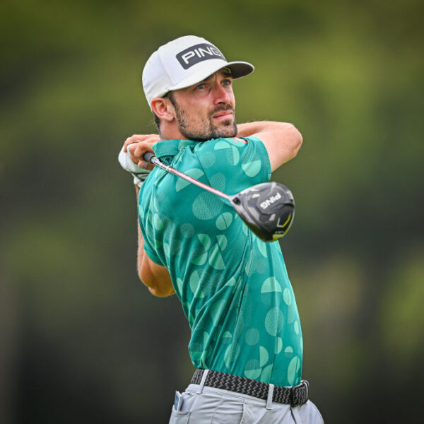 Quim Vidal of Spain plays his tee shot on the 2nd hole during day two of the Challenge de Cadiz at Iberostar Real Golf Novo Sancti Petri