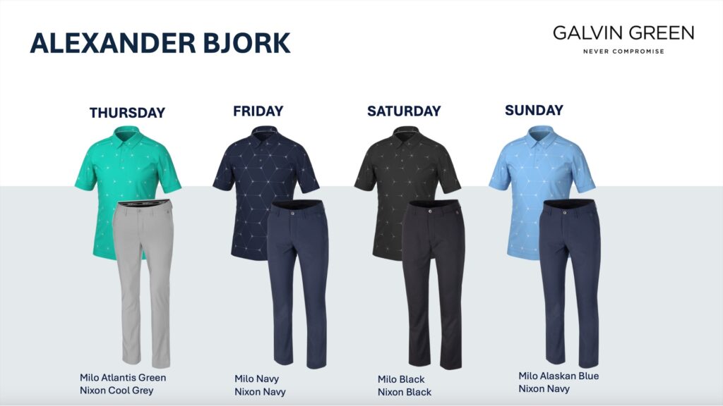 Galvin Green Alexander Bjork Troon Apparel