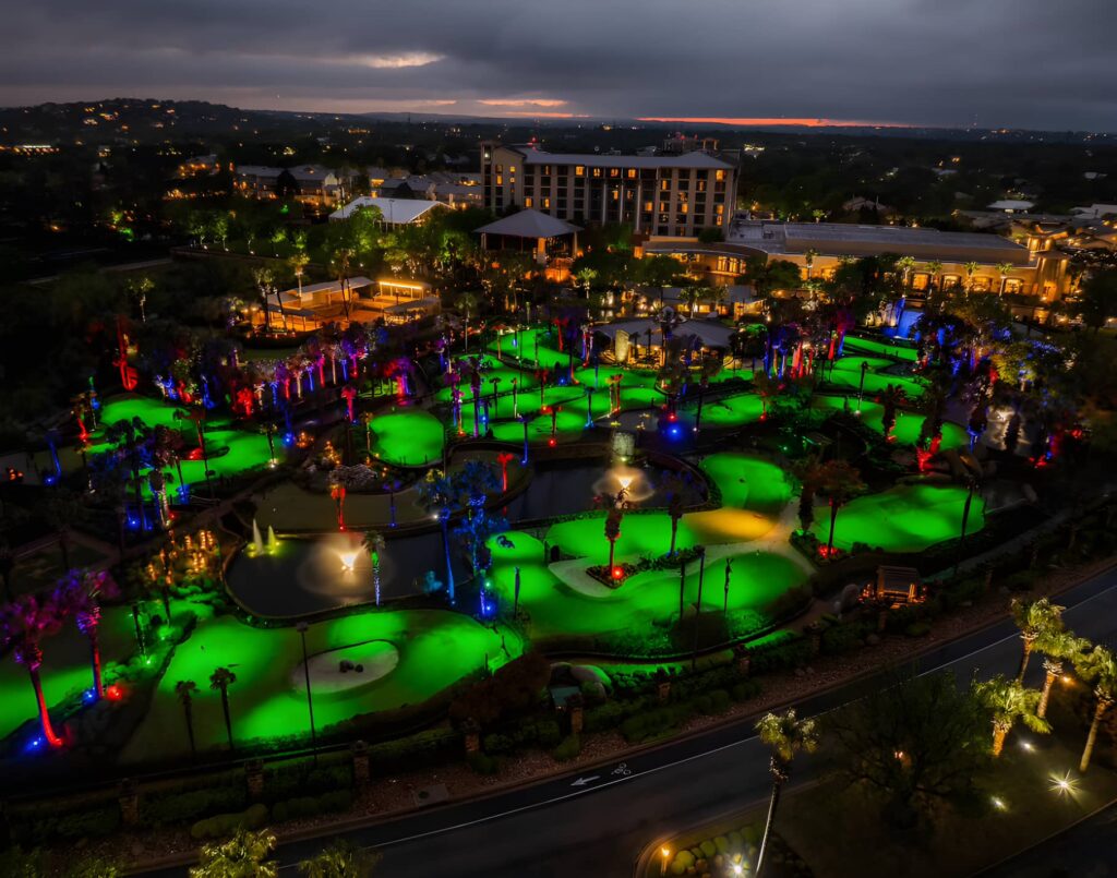 Horseshoe Bay Resort at Night