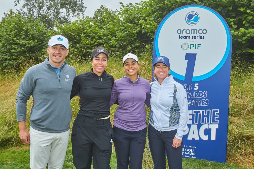 Team Hall at the Aramco London Team Series 2024