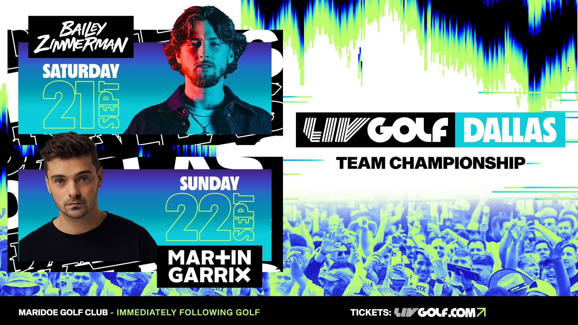 Bailey Zimmerman And Martin Garrix To Pump Up The Volume At Liv Golf Dallas Team Championship