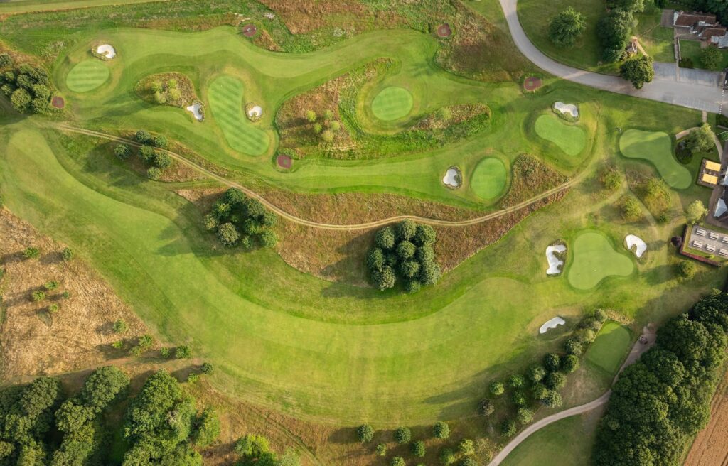 Cowdray Estate Aerial view of golf course