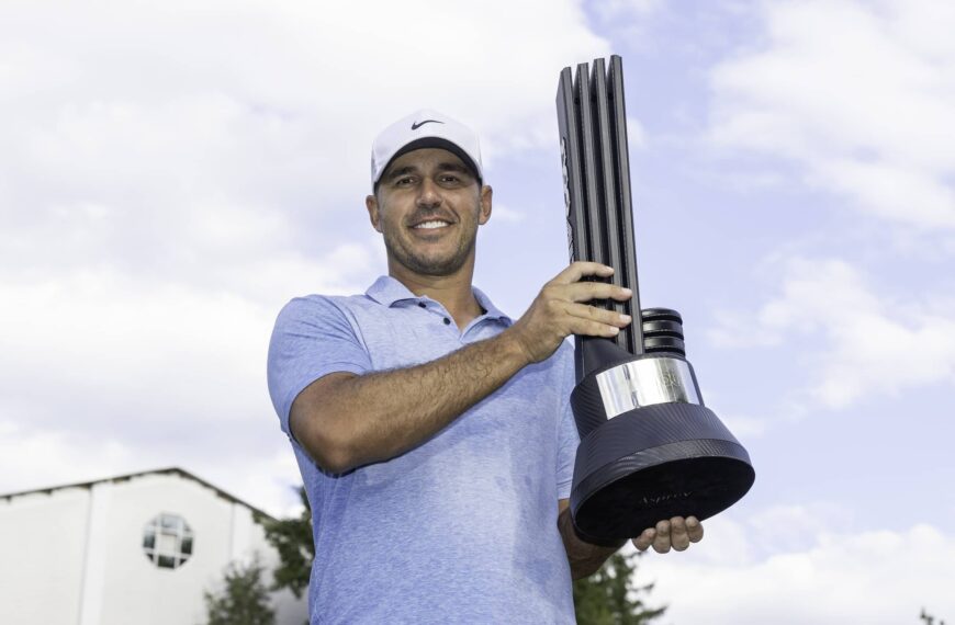 Brooks Koepka Outduels Jon Rahm for Playoff Win…