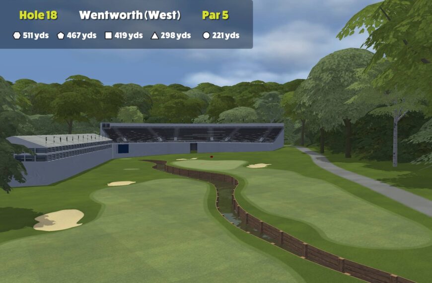 Awesome Golf v3 -Virtual Golf - Wentworth 18th