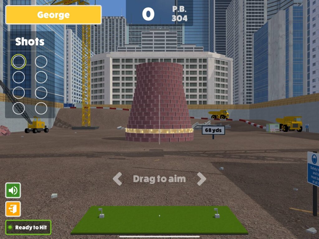 Awesome Golf v3 - Wrecking Ball - Golden Bricks