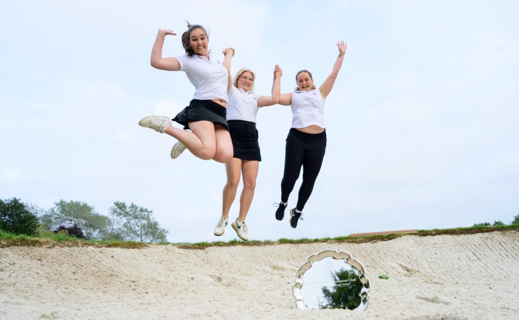 Lily Walker (left), Georgina Carter (middle) and Aimee Paterson (right)