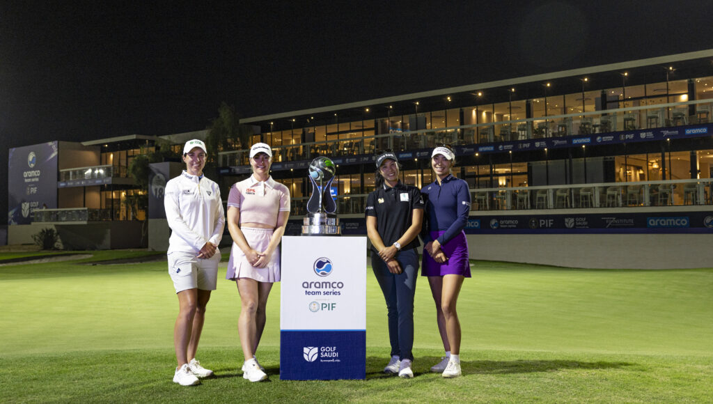 Charley Hull, Carlota Ciganda, Patty Tavatanakit, and Alison Lee