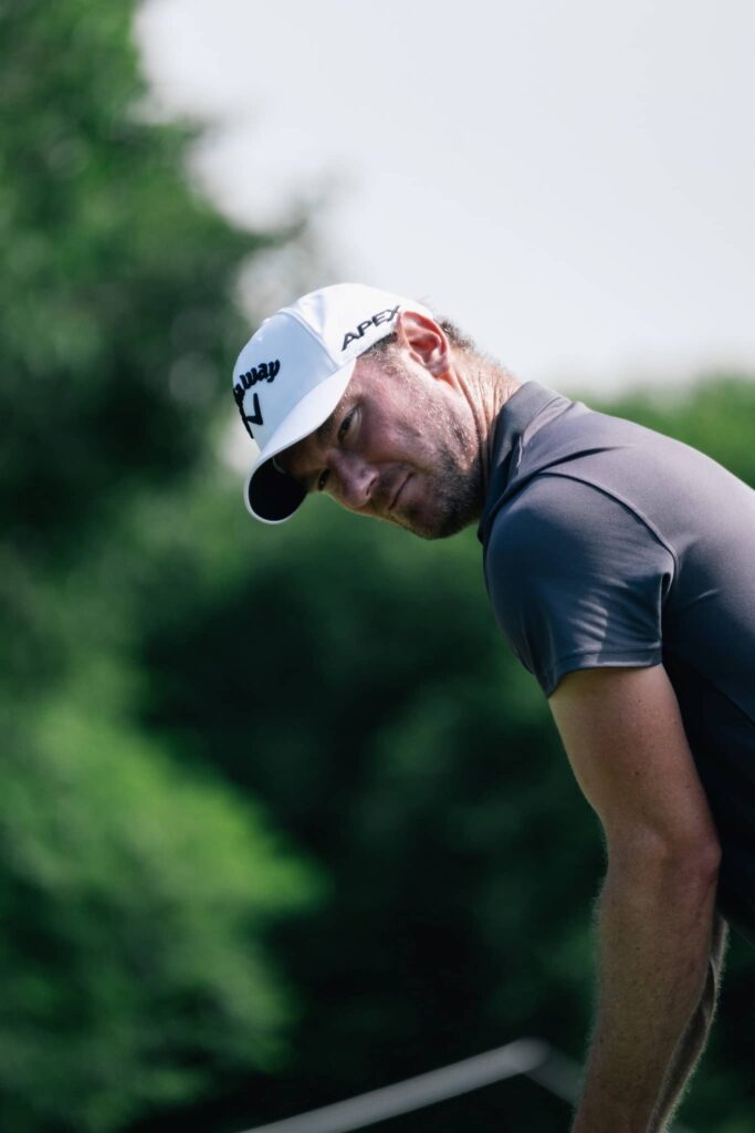 Chris Wood pictured during a practice round at the Black Mountain Championship in Hua Hin