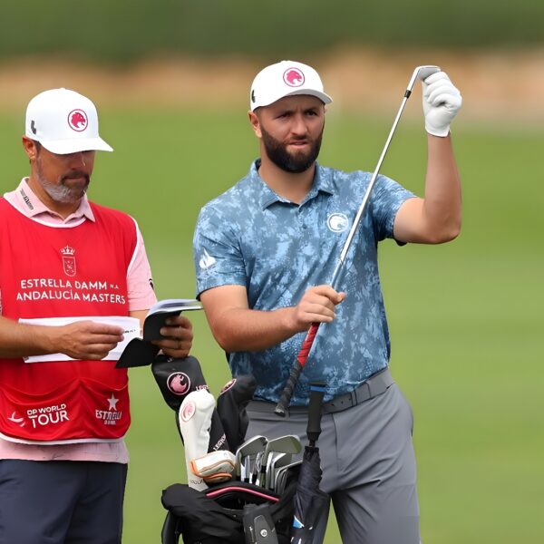 Jon Rahm with Caddie Adam @Instagram:CaddieAdam