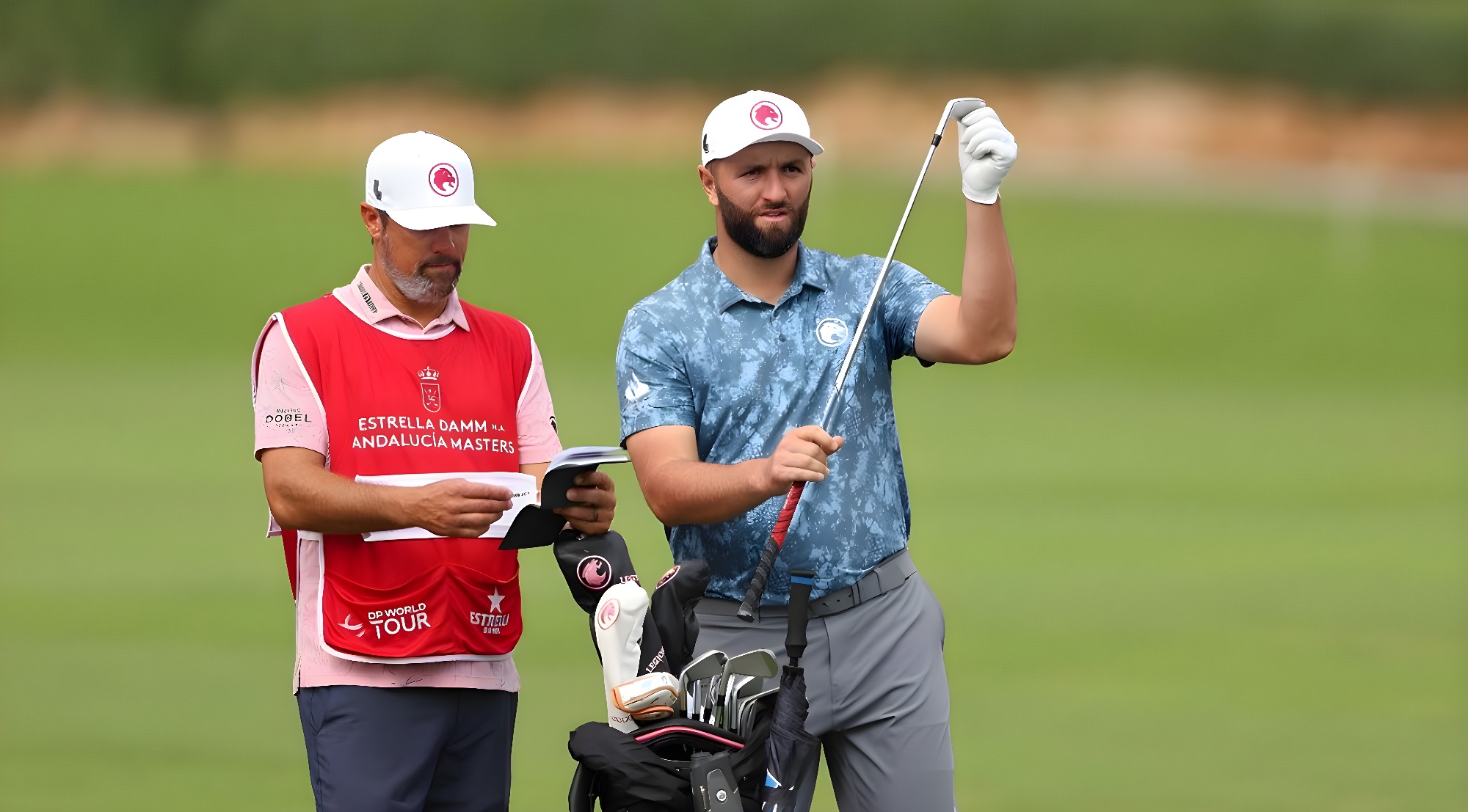 Jon Rahm with Caddie Adam @Instagram:CaddieAdam