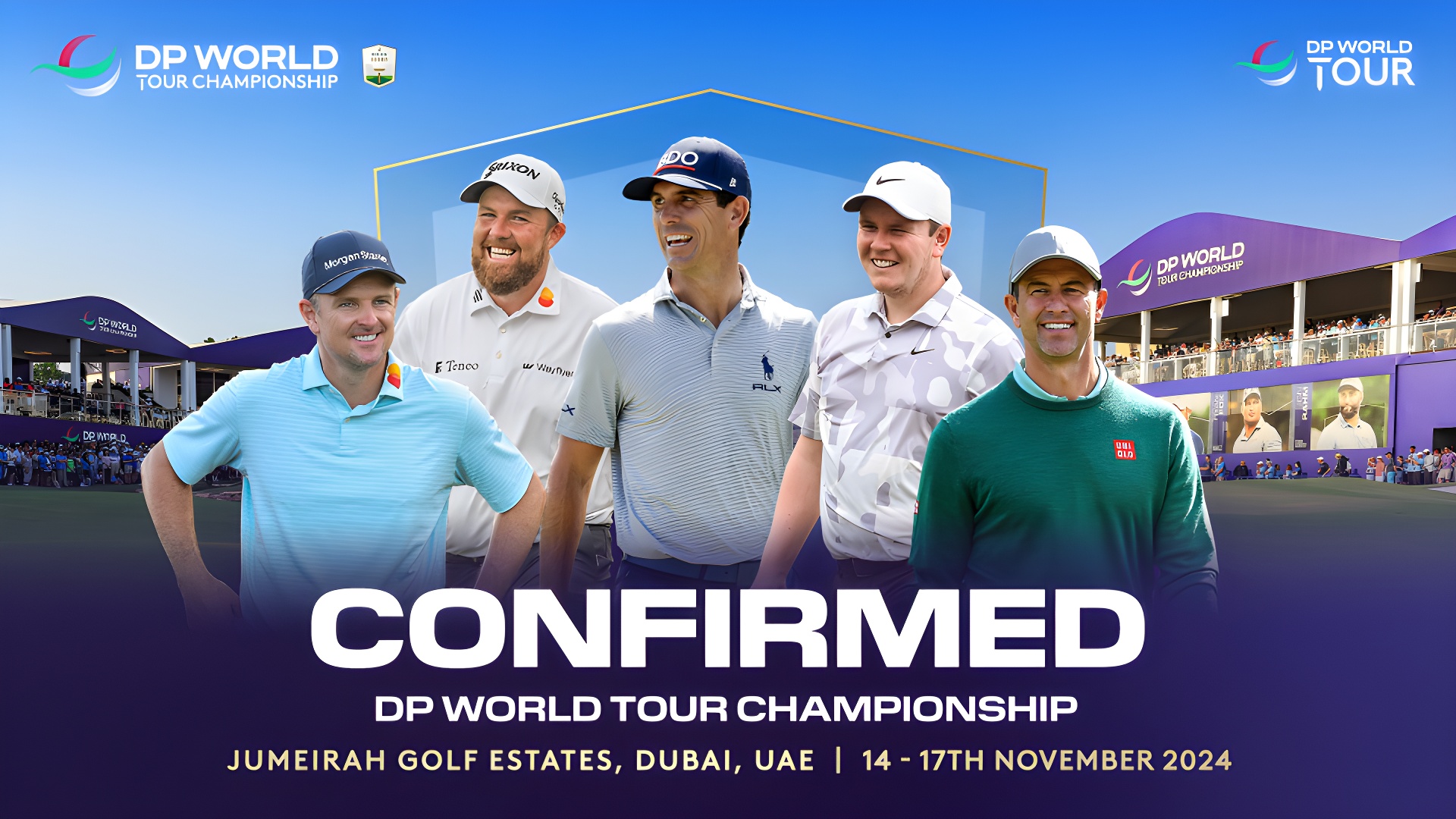 Justin Rose, Shane Lowry, Billy Horschel, Robert MacIntyre and Adam Scott