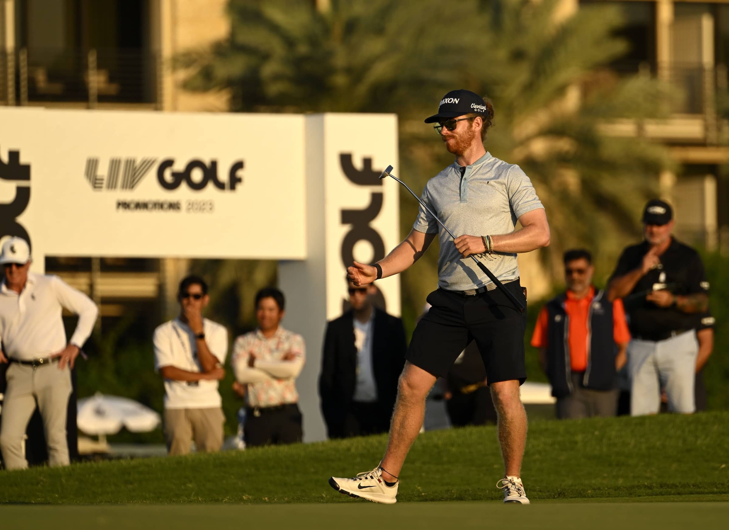 Kieran Vincent pictured at Abu Dhabi Golf Club for the LIV Golf Promotions event in 2023