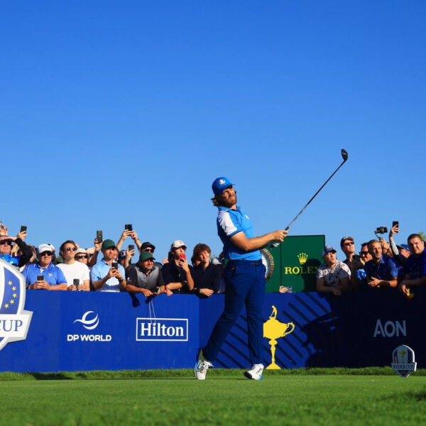 Tommy Fleetwood tees off at Ryder Cup 2023