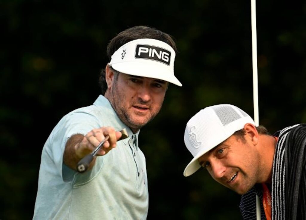 Watson pictured at Royale Jakarta Golf Club with caddie Kyle Peters ahead of the BNI Indonesian Masters, the seventh of 10 events on The International Series in 2024.