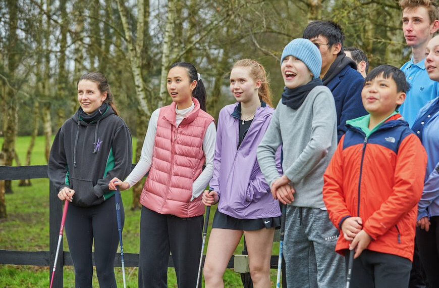 Youngsters enjoying golf with England Golf