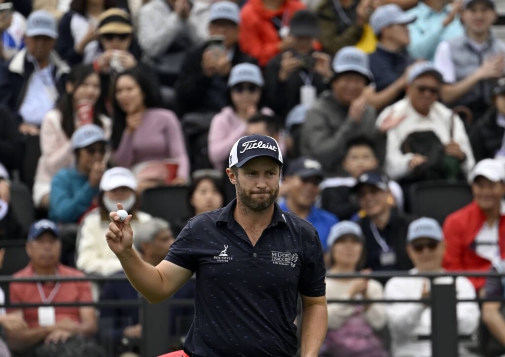 Ben Campbell pictured at the Hong Kong Golf Club during the final round of the Link Hong Kong Open