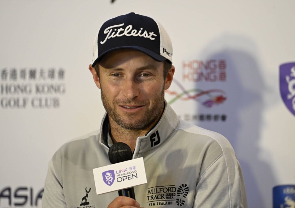 Ben Campbell pictured at the Link Hong Kong Open press conference at the Xiqu Centre in Hong Kong, ahead of the Link Hong Kong Open, the eighth of 10 events on The International Series in 2024.