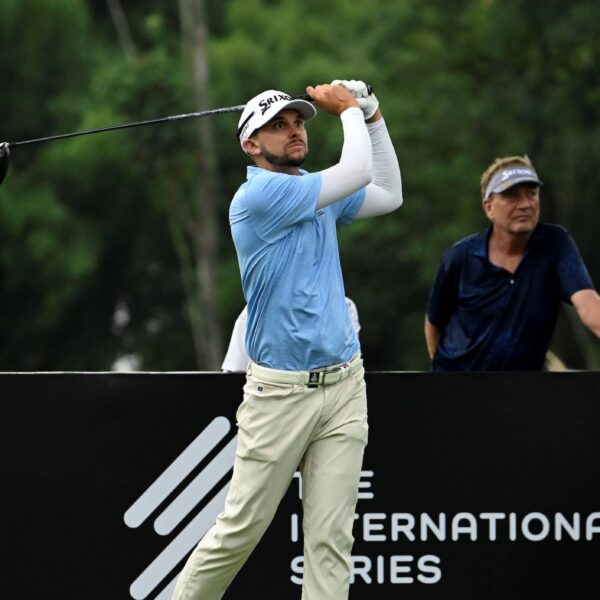 John Catlin pictured at Royale Jakarta Golf Club for the BNI Indonesian Masters, the seventh of 10 events on The International Series in 2024. Picture by Asian Tour.