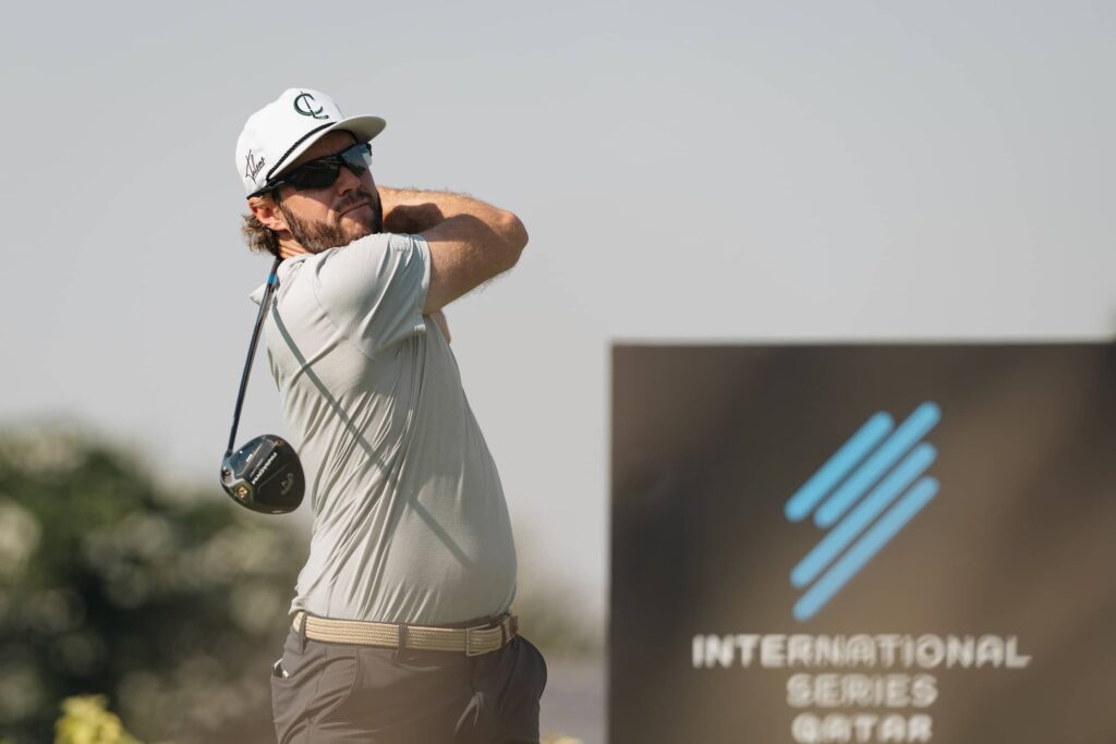 Kalle Samooja pictured at Doha Golf Club during the first round of International Series Qatar, the ninth of 10 events on The 2024 International Series