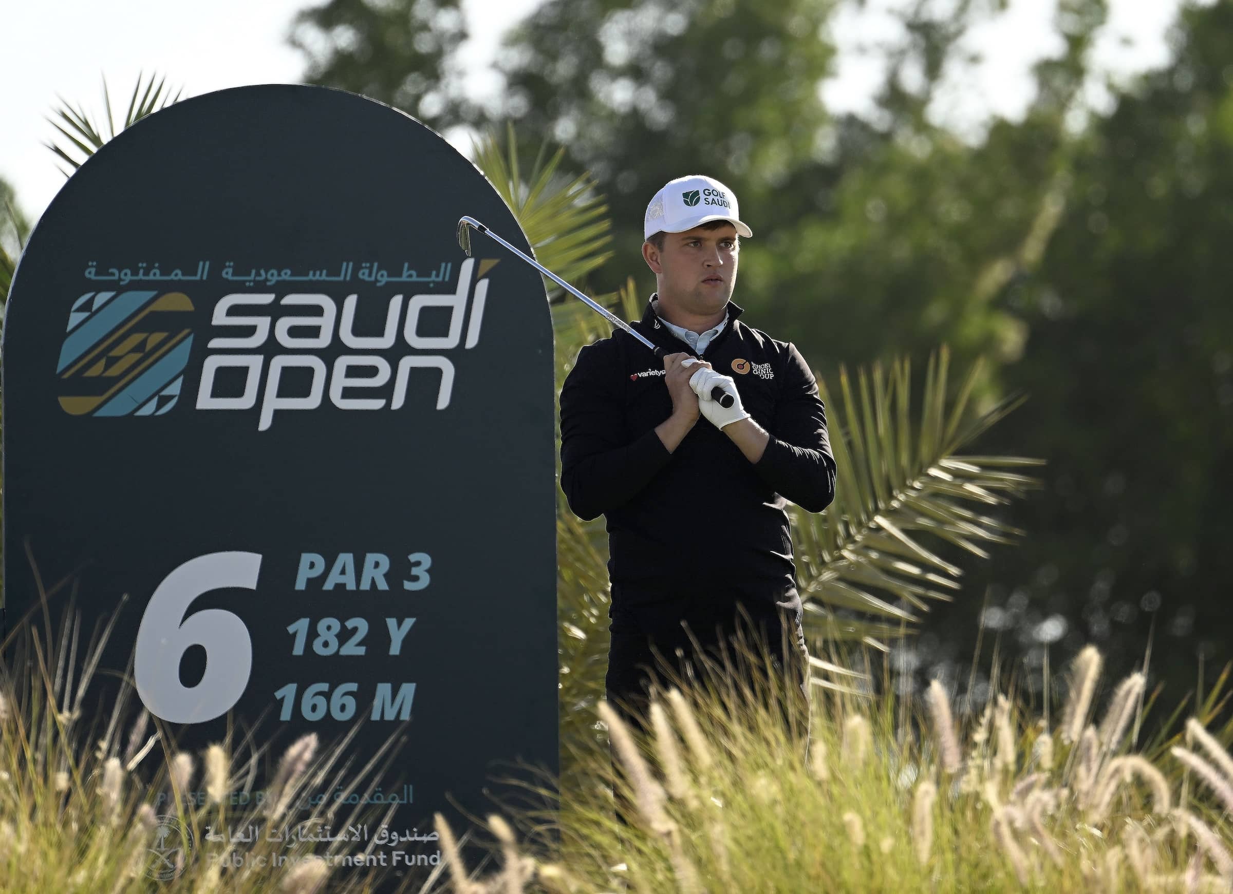 Kipp Popert pictured on the sixth hole at Riyadh Golf Club for the Saudi Open presented by PIF on the Asian Tour in 2024