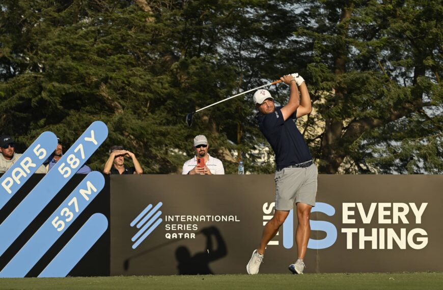 Peter Uihlein pictured at Doha Golf Club during International Series Qatar, the ninth of 10 events on The International Series in 2024