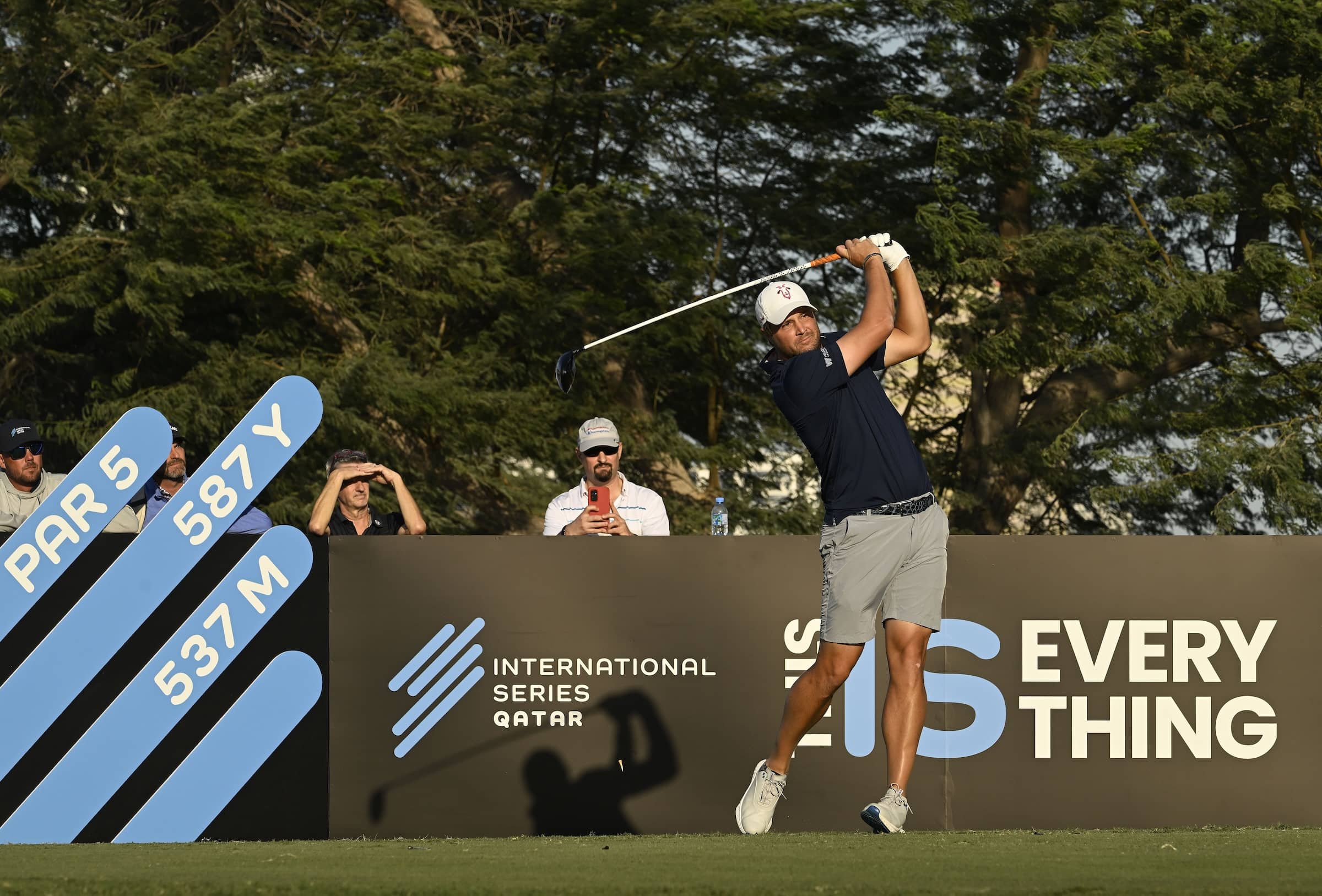 Peter Uihlein pictured at Doha Golf Club during International Series Qatar, the ninth of 10 events on The International Series in 2024