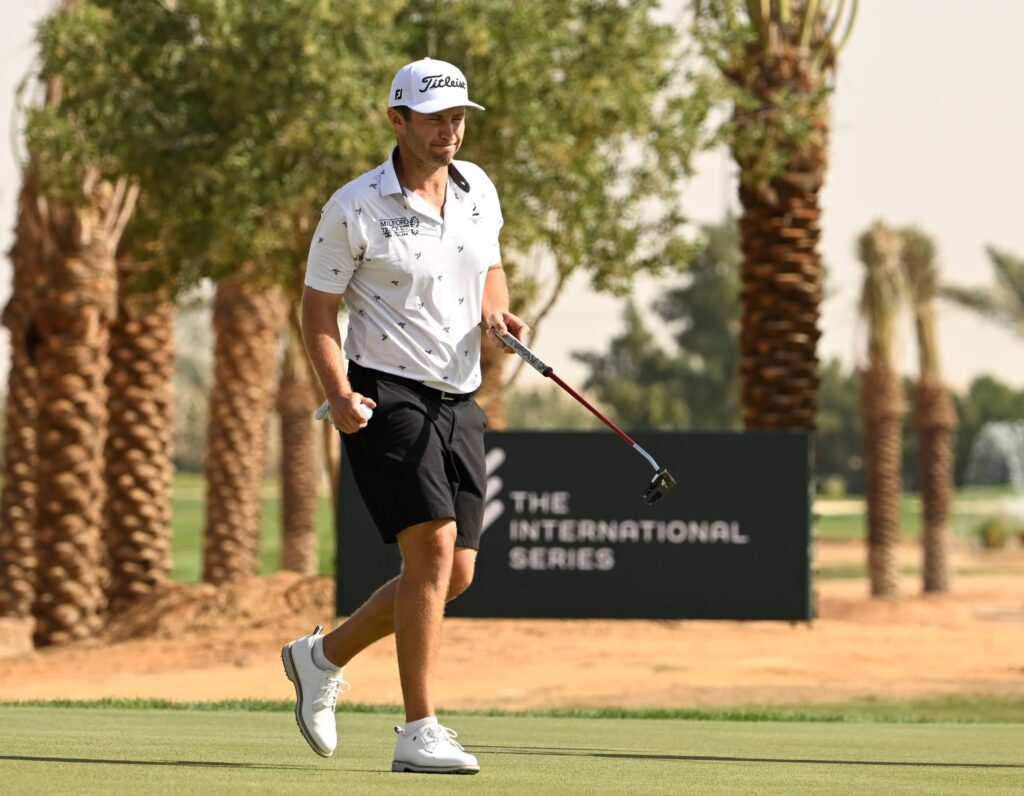 Ben Campbell pictured on his way to a 64 during round three of the PIF Saudi International