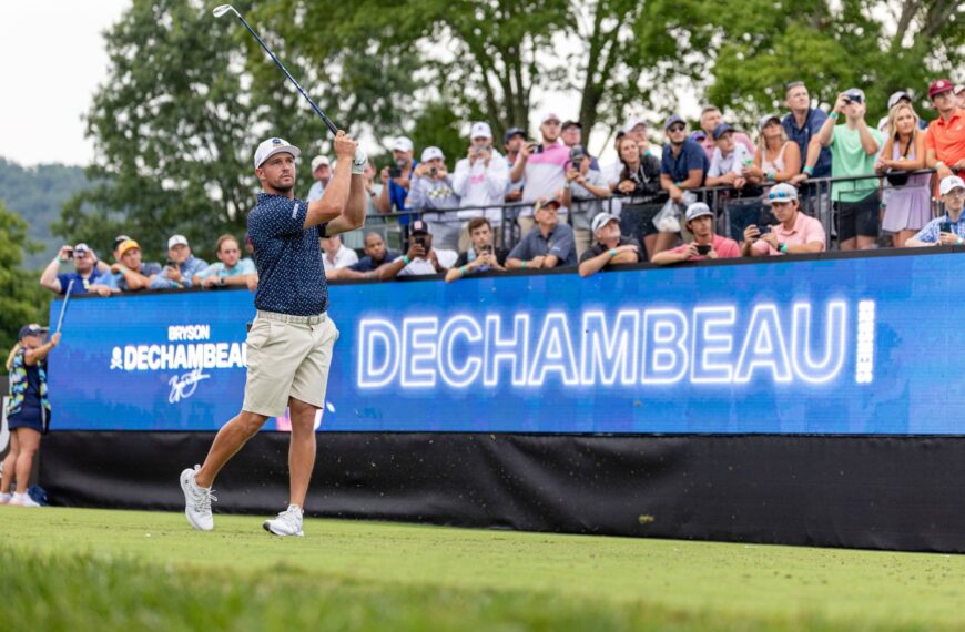 Bryson DeChambeau, pictured at LIV Golf Greenbrier in August 2024, is in the field for International Series India presented by DLF, the first of 10 events on The International Series in 2025.