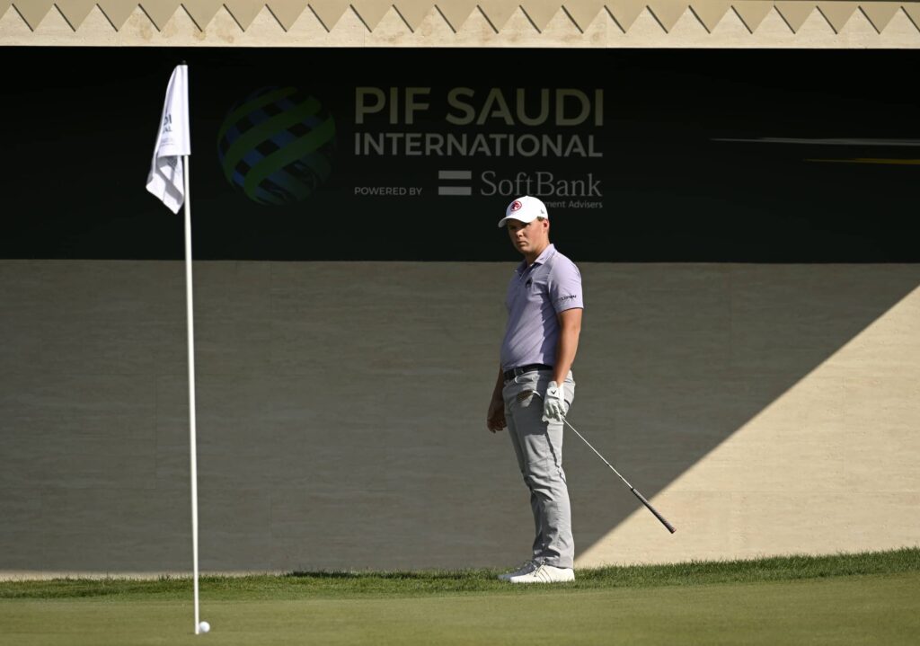 Caleb Surratt pictured at Riyadh Golf Club