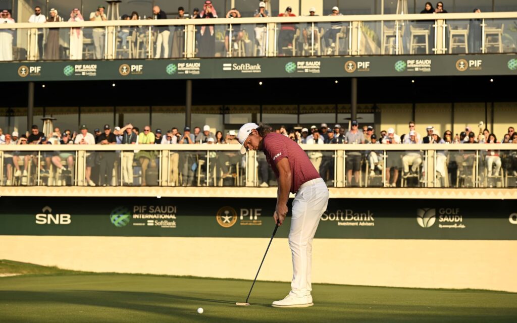 Cameron Smith pictured at Riyadh Golf Club during the PIF Saudi International powered by SoftBank Investment Advisers, the final event on The International Series in 2024.