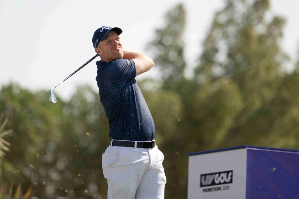 David Horsey of England tied for fifth in the second round of LIV Golf Promotions.© Montana Pritchard/LIV Golf