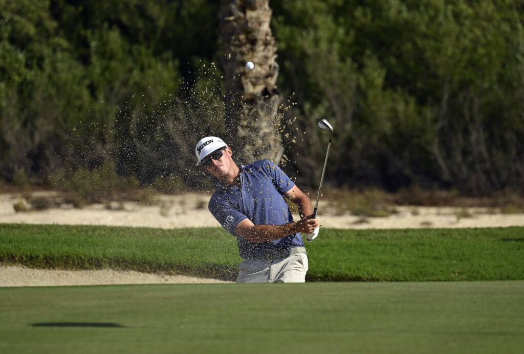 M.J. Maguire pictured at Doha Golf Club, during International Series Qatar the ninth of 10 events on The International Series in 2024.