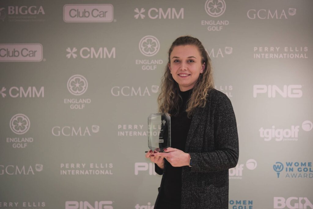 Molly Pavey, winner Rising Stat Women in Golf Awards 2024