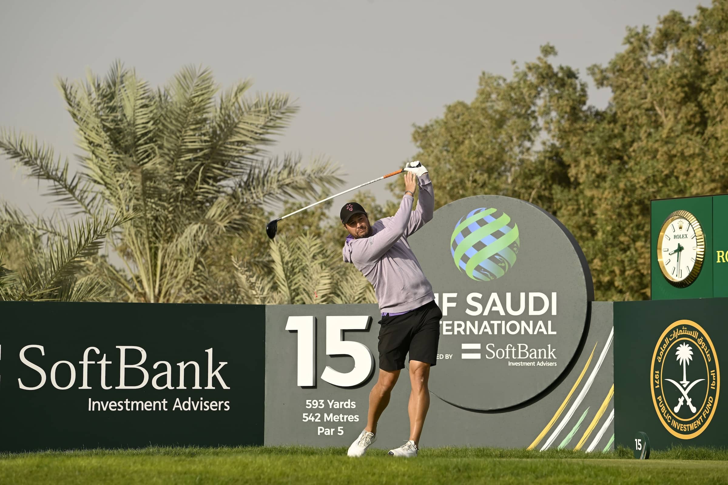 Peter Uihlein pictured at Riyadh Golf Club during the PIF Saudi International powered by SoftBank Investment Advisers, the final event on The International Series in 2024